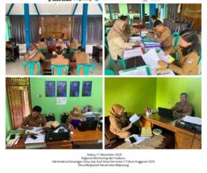 MONITOR DAN EVALUASI BIDANG ADMINISTRASI DESA
